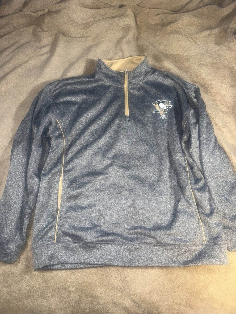 Knights Apparel Pittsburgh Pens NHL Men's XL Sweatshirt Pullover Grey New No Tag